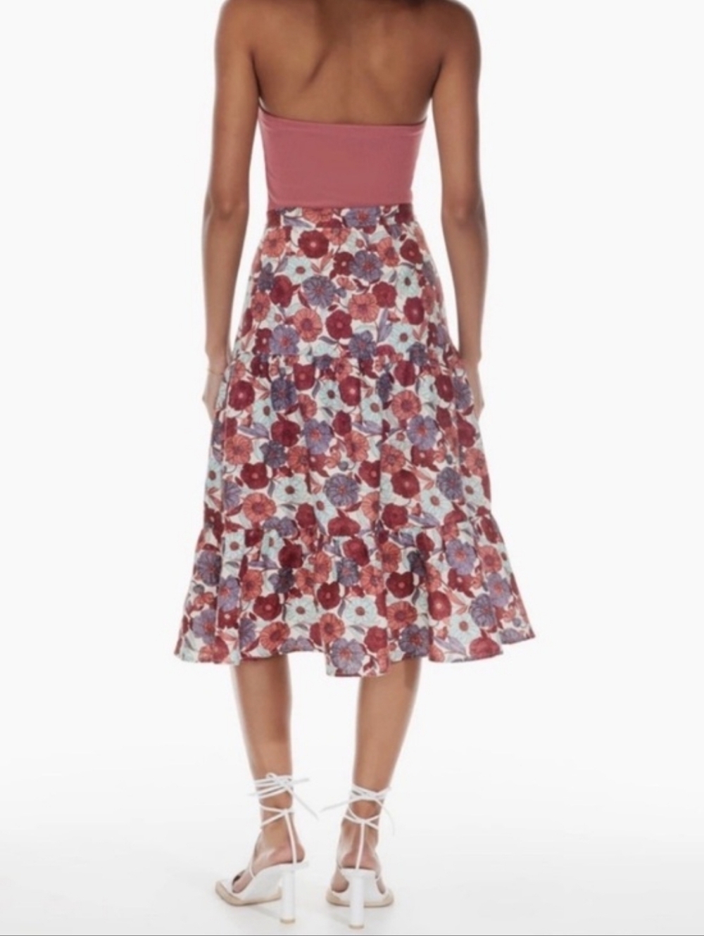 Wilfred Atone 100% Linen Midi Skirt